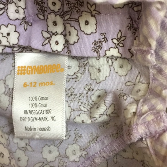 Gymboree lavender floral pattern baby dress - Picture 5 of 5